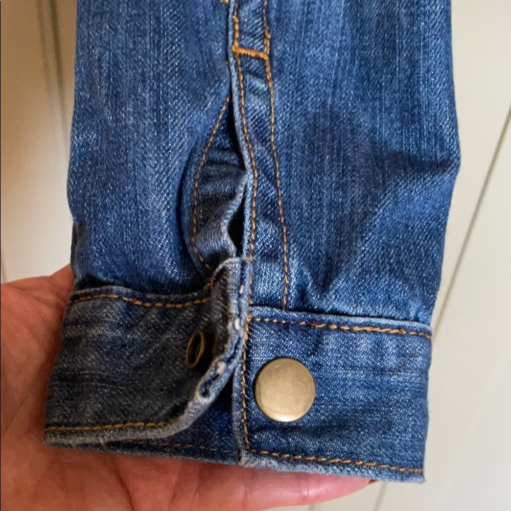 Gap Cropped Indigo Denim Jacket - image 5